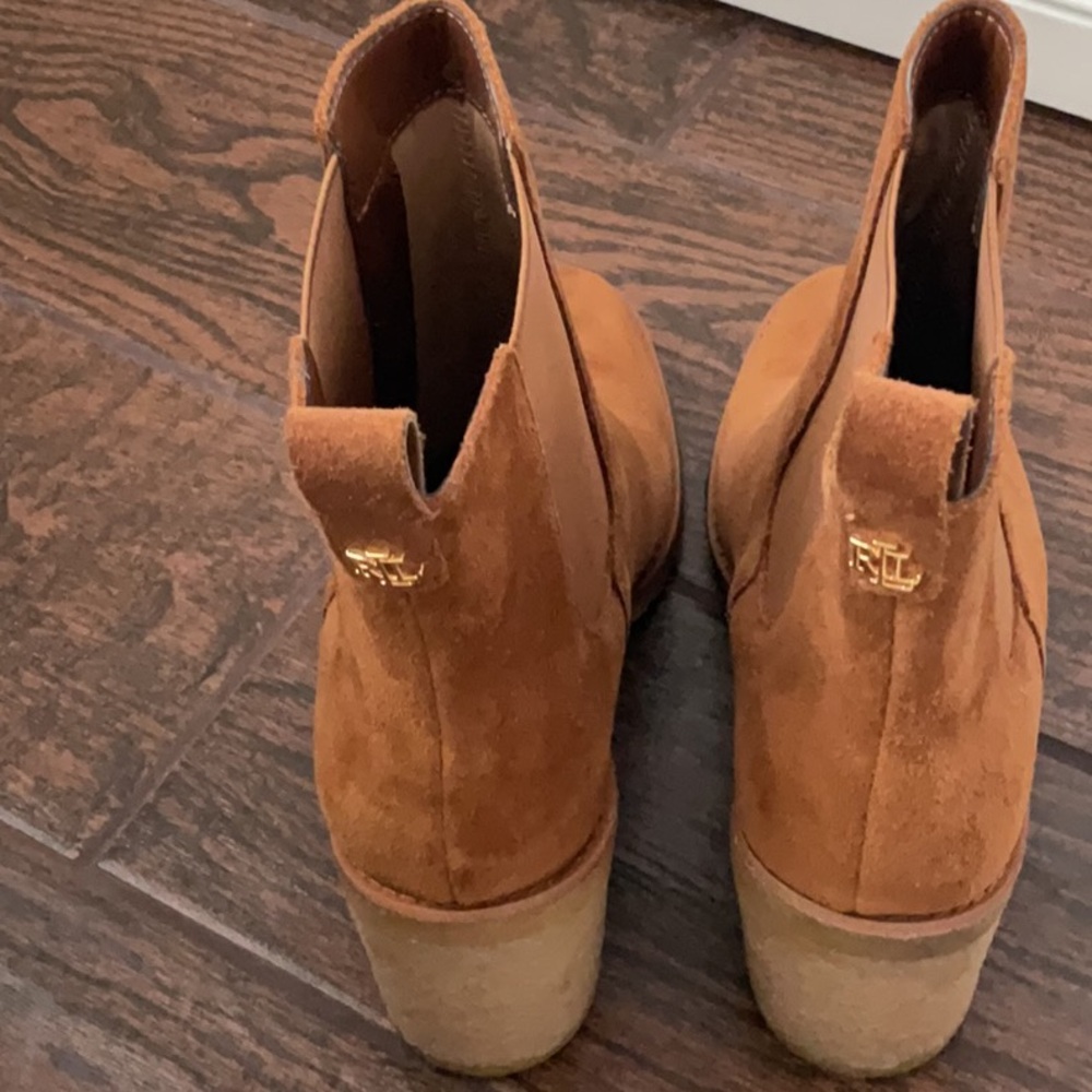 Ralph Lauren Women's Tan Suede Boots